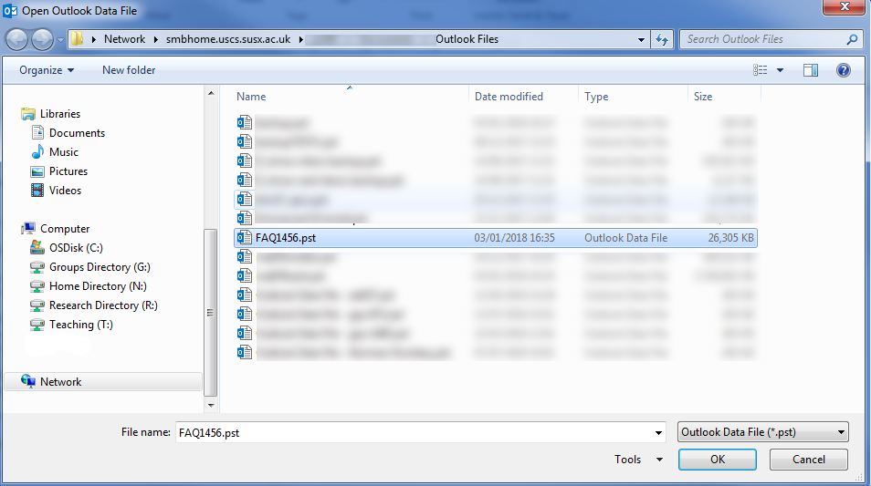 1456. How to use Outlook Data Files to make offline copies of mail